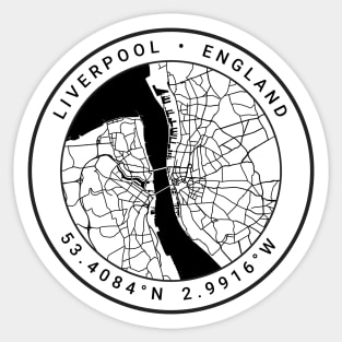 Liverpool Map Sticker